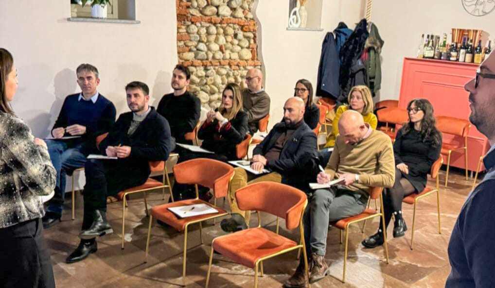 gruppo di imprenditori durante la formazione